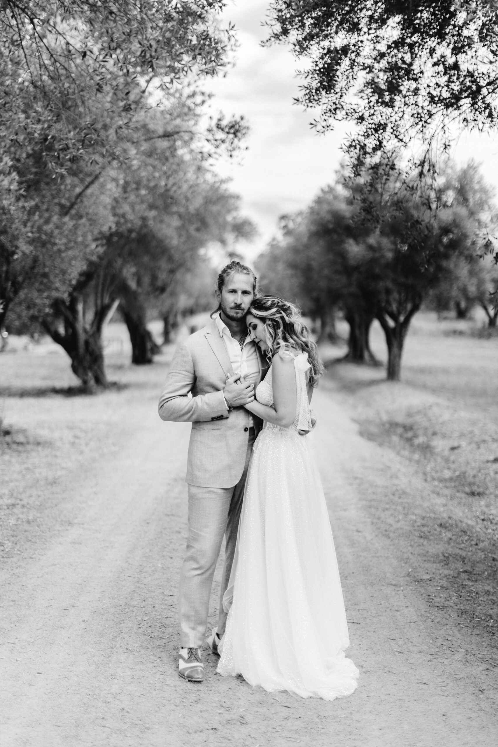 a black and white photograph of a UK wedding