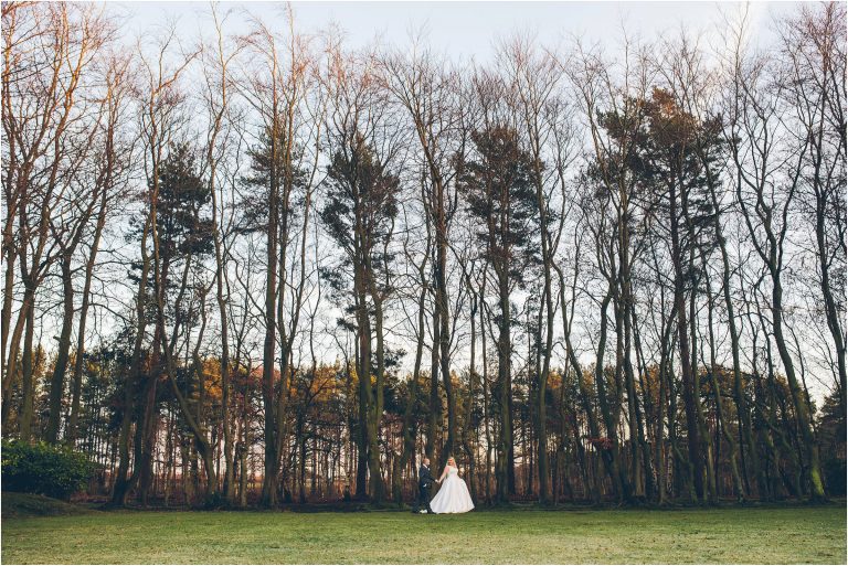 chris + jo’s winter wedding at nunsmere hall