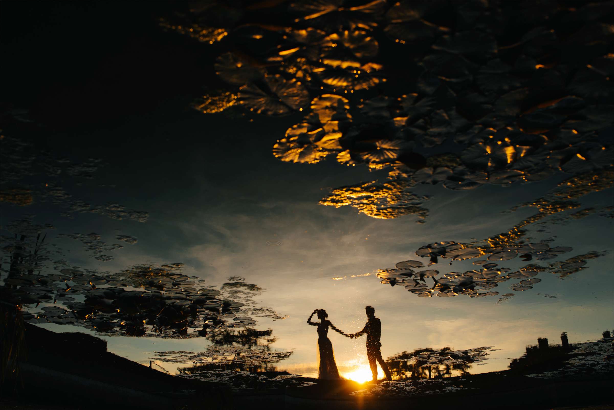 a couple on their Cheshire wedding