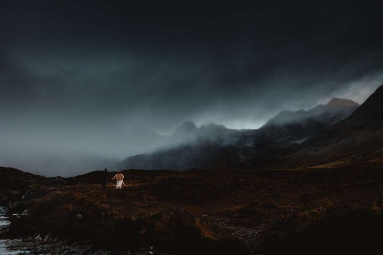 a couple on their isle of skye elopement