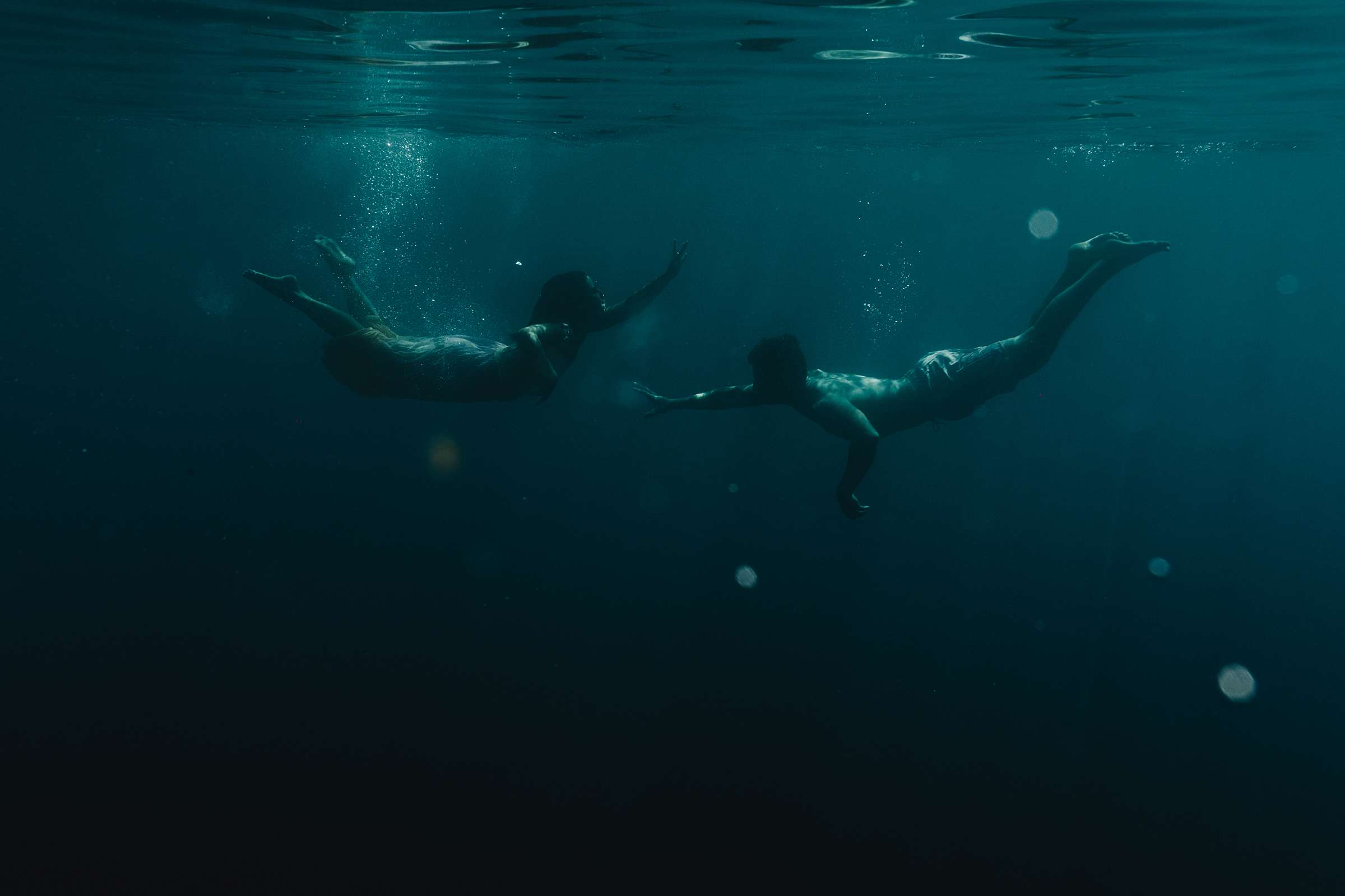 An underwater shot by destination wedding photographer liam crawley